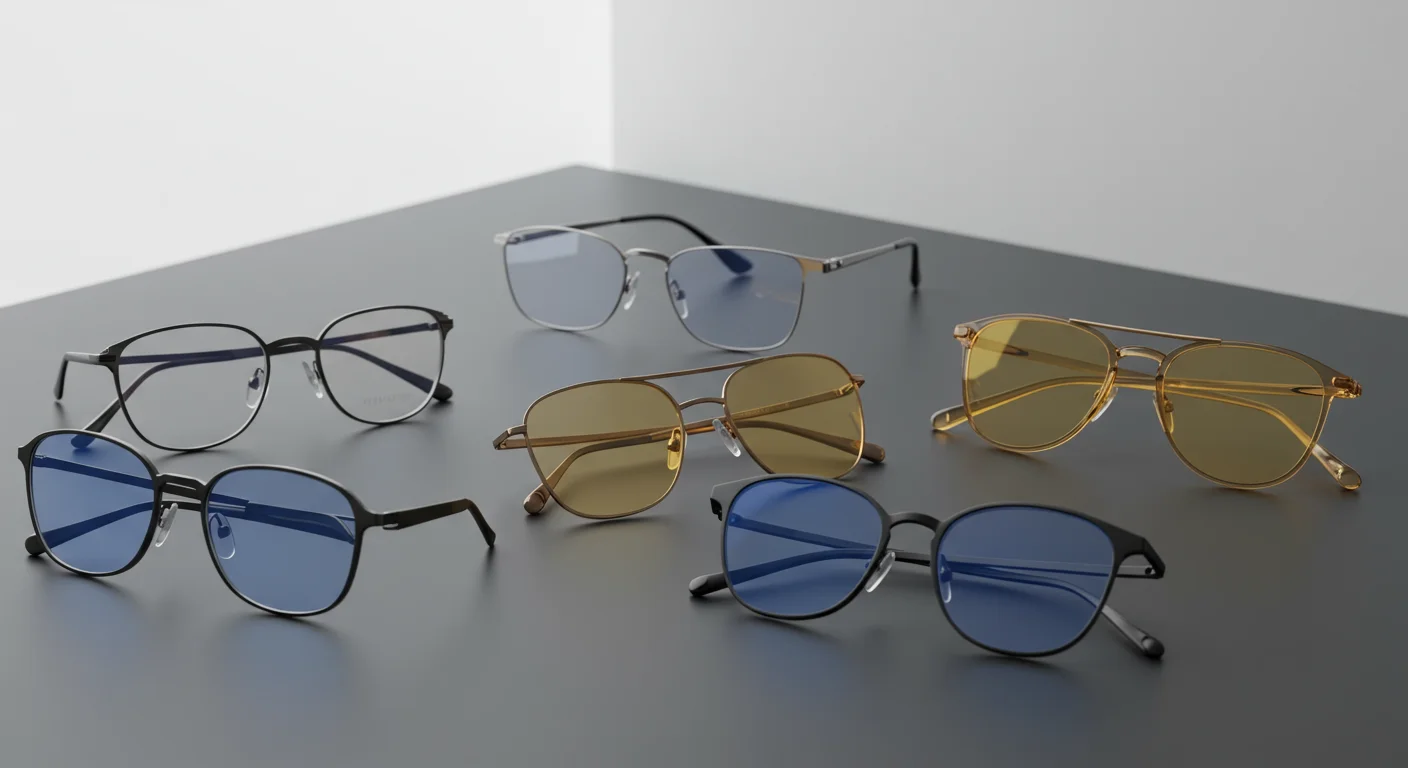 블루스크린 차단안경의 종류 및 기술 발전