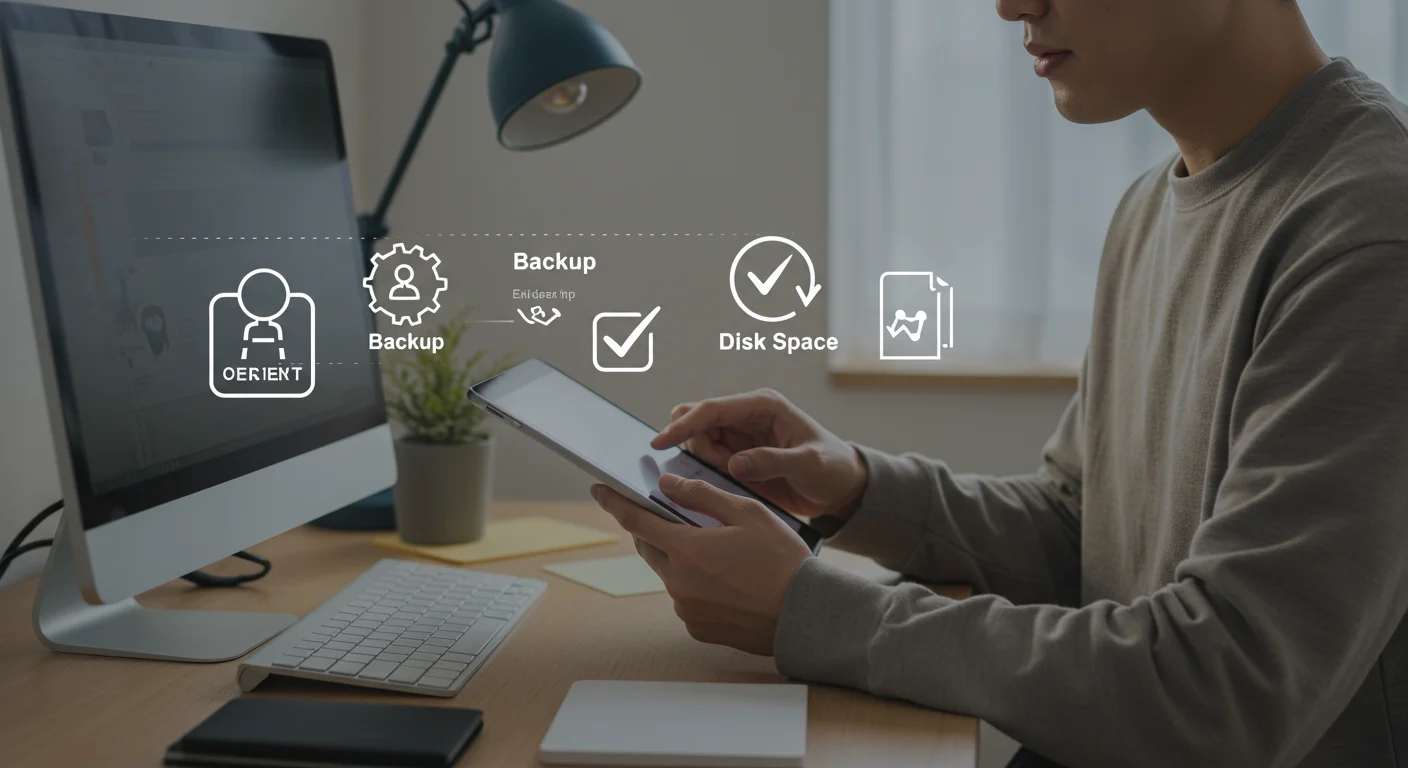 업데이트 전 필수 준비사항 점검