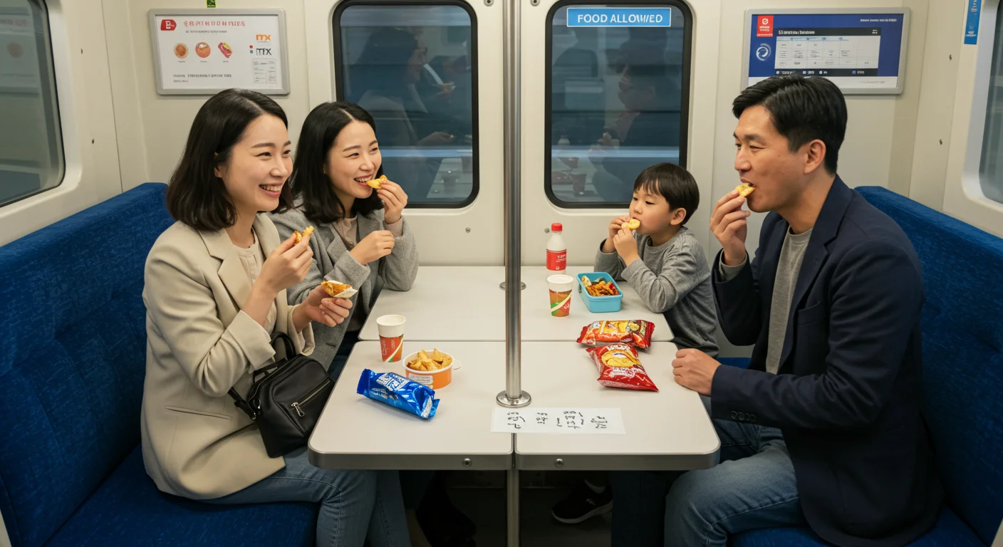 ITX 열차에서 음식 먹어도 될까? 공식 정책 확인! 🧐